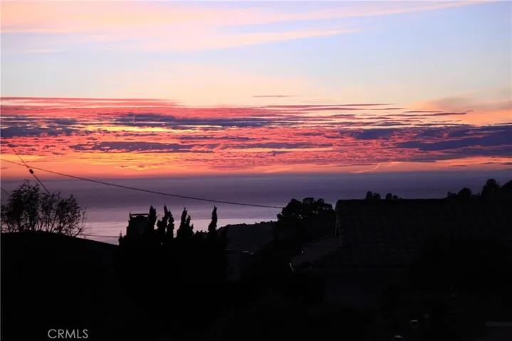 Brilliant sunsets viewed from back yard.
