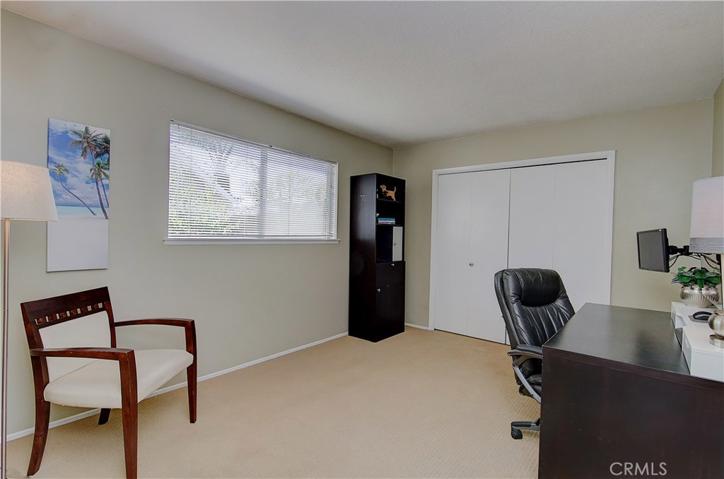 This bedroom is currently being used as an office, but the space doesn't lie, it can also be used as a true bedroom.