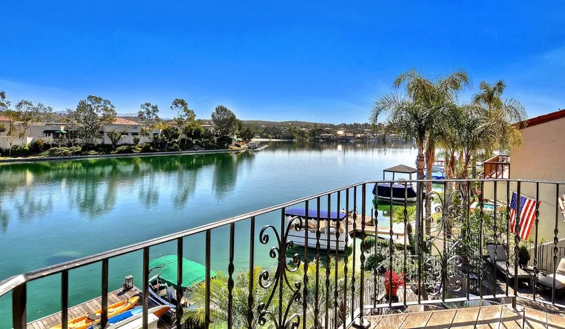 Lake views from the upstairs balcony.