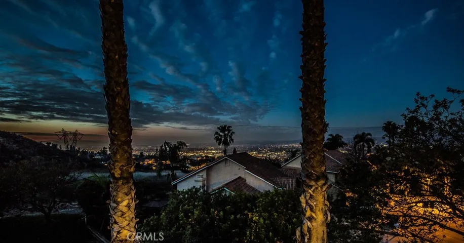 From the backyard patio your spectacular and panoramic views of the western skies, the hills of Anaheim, city lights, and Disneyland fireworks.