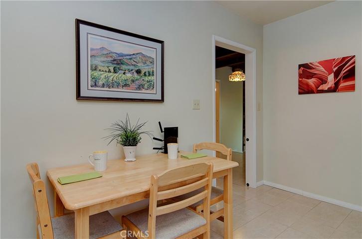 Extra dining space in the kitchen