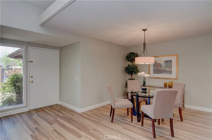 Flexible dining space is perfect for intimate meals...or entertaining on a large scale.