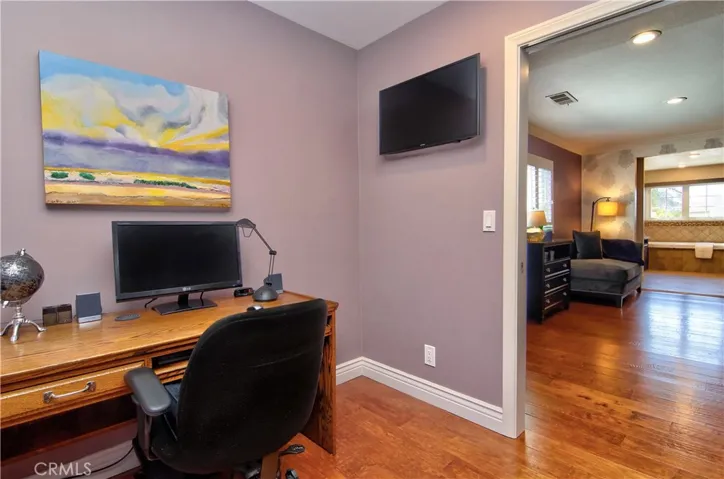 Completely separate room inside the master suite is the perfect place for home office, nursery or exercise space.