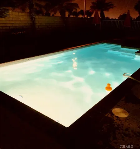 Pool at night
