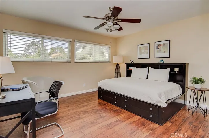 This upstairs bedroom is larger that most master bedrooms!