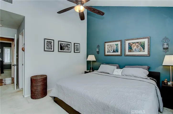 Master suite is a nice, private getaway.