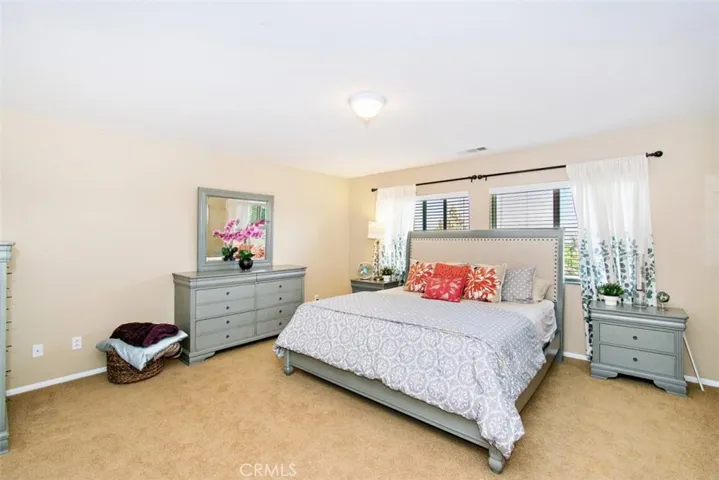 Double door entry to master bedroom