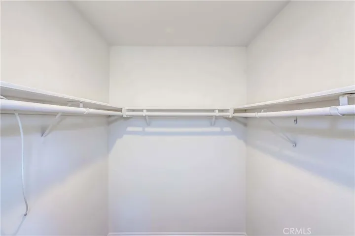 Master bedroom walk in closet