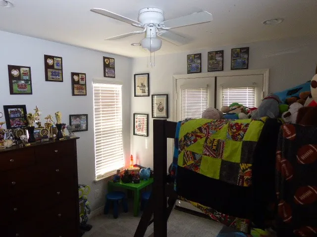 Spacious 2nd bedroom, also with French doors