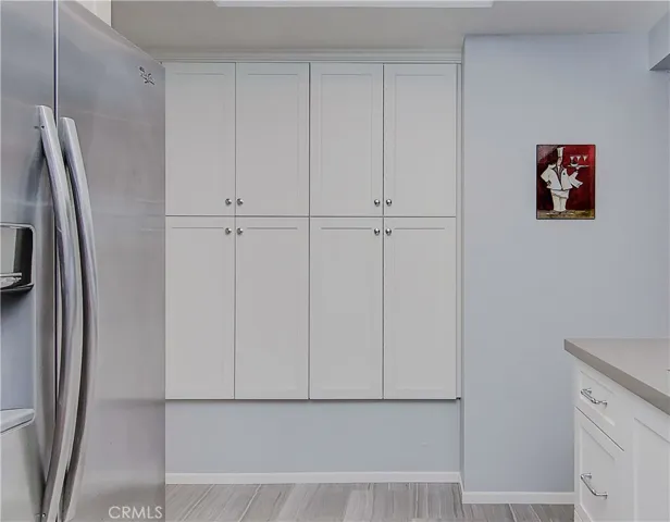 Huge pantry area adds so much storage and versatility.
