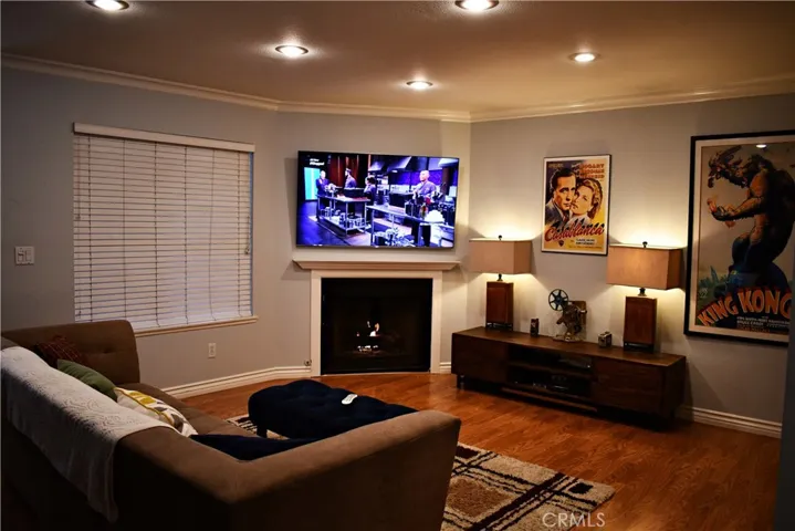Living Room with the lights dimmed