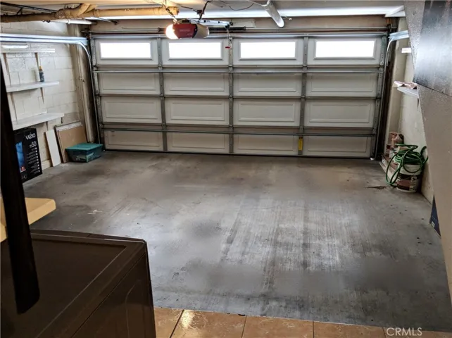 2 car garage, with washer and dryer hook ups