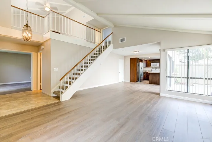 New floors & vaulted ceilings!