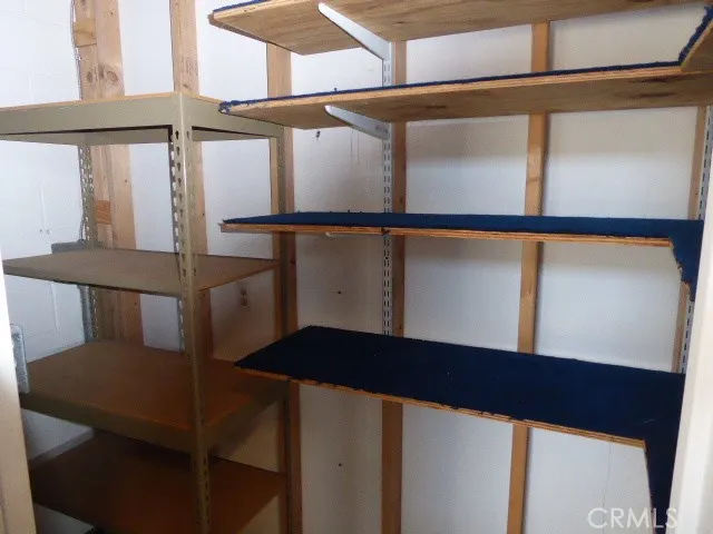 Storage closet shelving