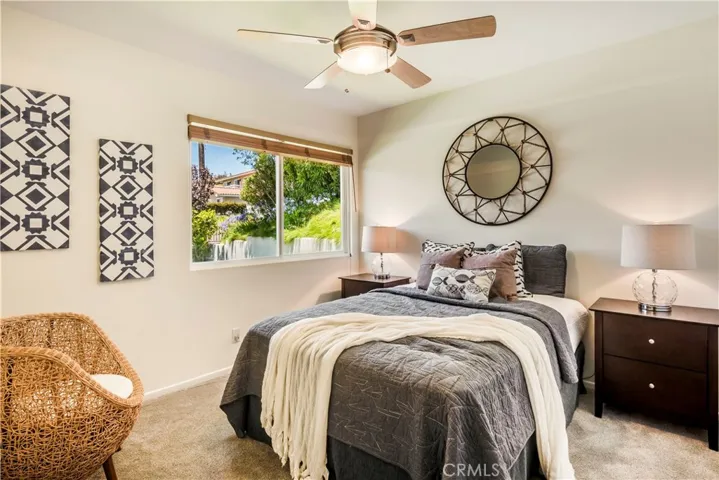 Bedroom 3 with ceiling fan