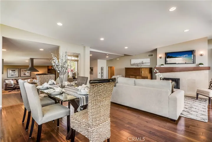Light and airy floor plan. Hardwood floors in the living and dining room.