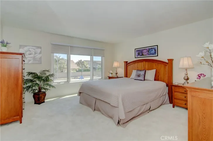 Grand master suite has so much space, you can fit any bedroom set.