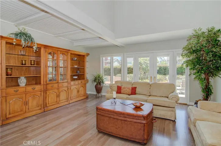 Living room has nice French doors to rear yard, and has plenty of space for any furniture requirements.