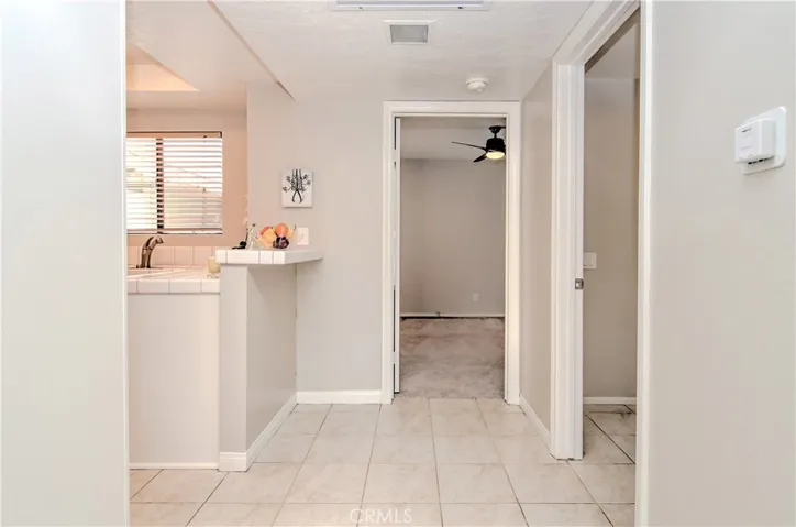 Nice transition space with easy care flooring in most areas.