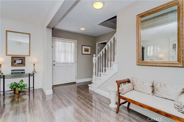 Entry foyer is a great place to greet family and guests.