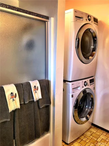 LAUNDRY AREA IN BATHROOM