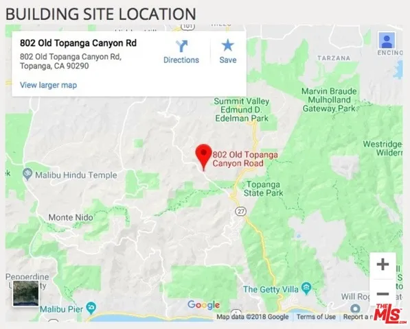 802 Old Topanga Canyon Road, Topanga, California 90290