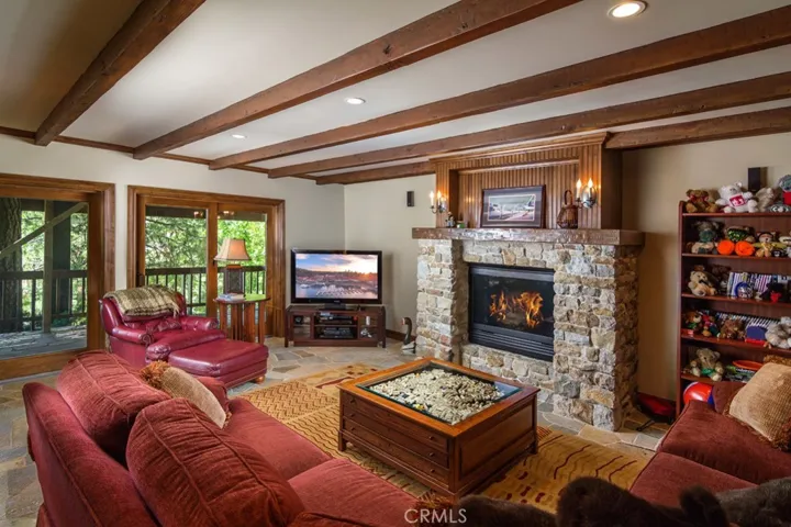 Family/Game Room opens out to another deck