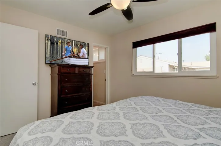 Ceiling fans cool the bedrooms when the Central AC is not needed!