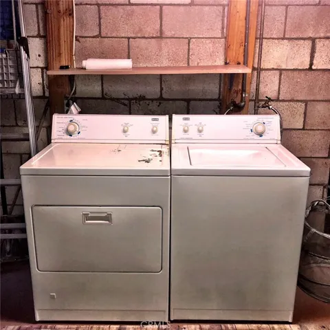 LAUNDRY AREA IN BASEMENT