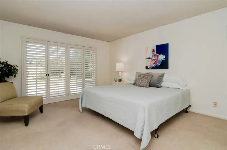The master suite easily holds a king size bed and has room for a separate sitting area too!
