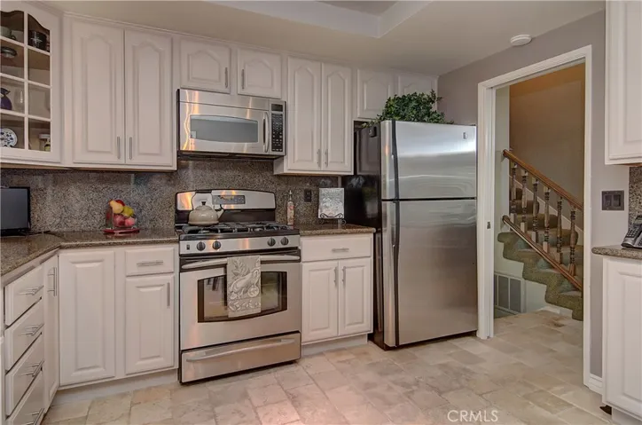 Any chef will be at home here with all the cabinet and prep space.