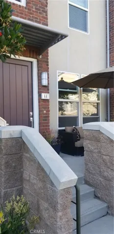 Private patio and your front door. Room enough for a BBQ.