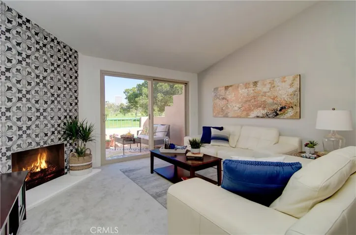 Stunning custom fireplace is just one of the many designer details throughout this gorgeous home.
