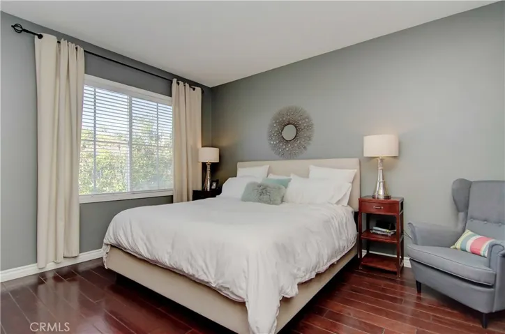 Spacious master suite has roomy bedroom with plenty of space for king size bed and more!