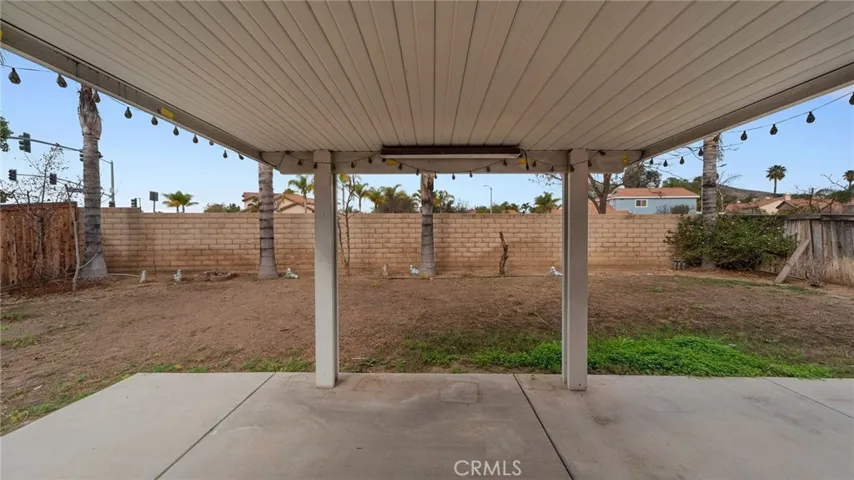 Backyard with Covered Patio