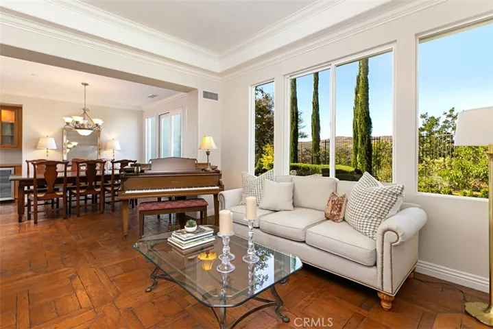 The Living room flows into the dining room for hours of gathering time with the people you enjoy