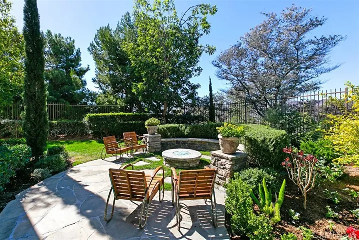 Fragrant English Garden surrounding your relaxing conversation and fire pit