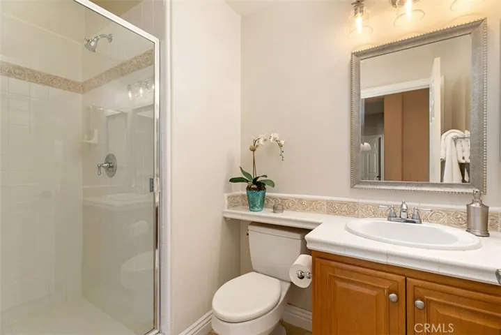 Downstairs full bathroom conveniently located next to the Study