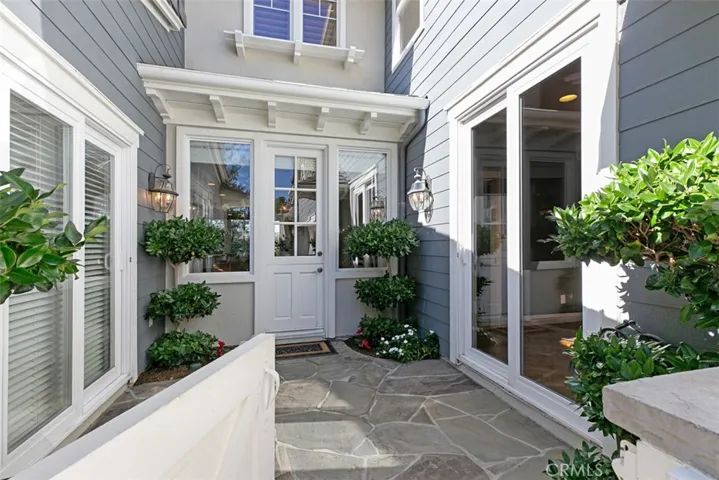 Courtyard off of kitchen, office and downstairs bedroom.