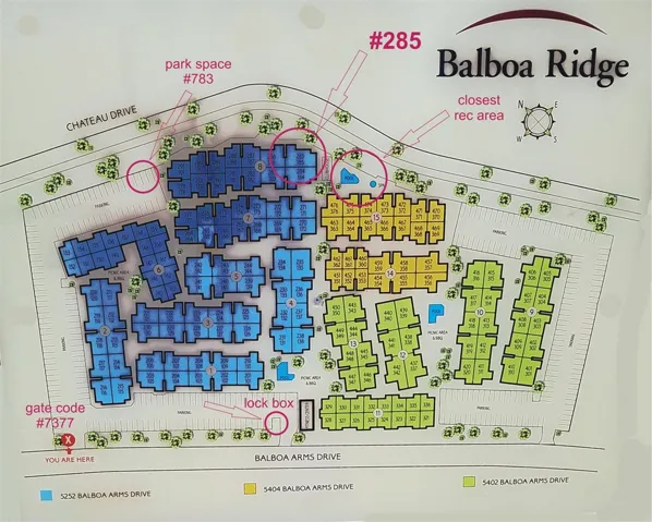 Perimeter of complex location of #285 creates a sense of privacy.
