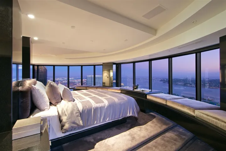 Stunning views surround you in the master bedroom!