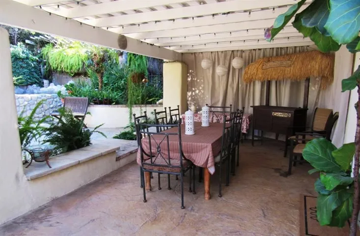 Perfect covered outdoor space for dining or extra living space year round!