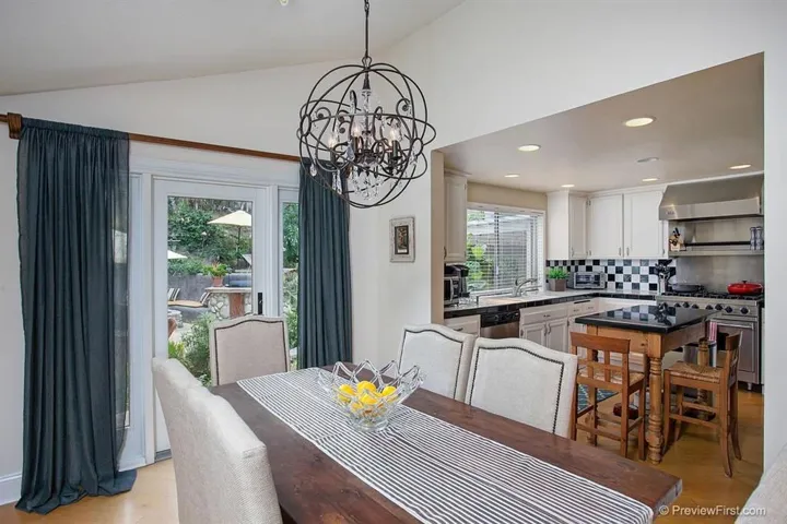 Dining Room plays nicely off Kitchen for Entertaining