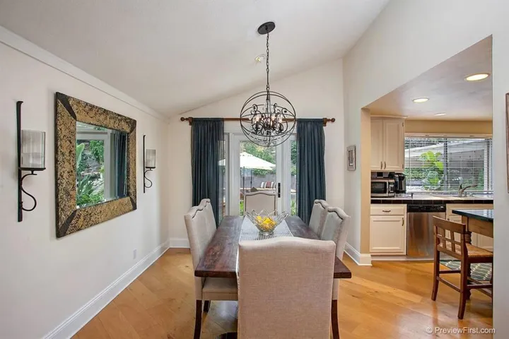 with French Door to the back yard