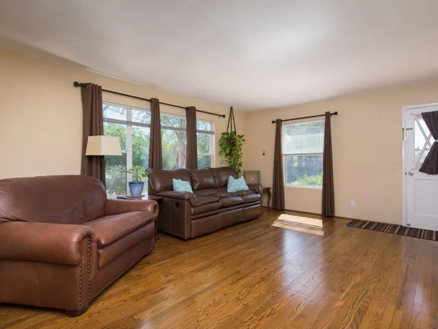 Hardwood floors and great natural light.