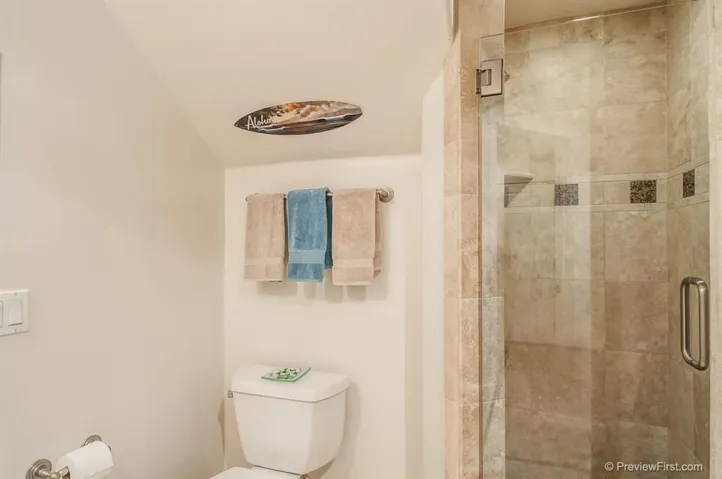 A third full bathroom is conveniently located off of the third bedroom.