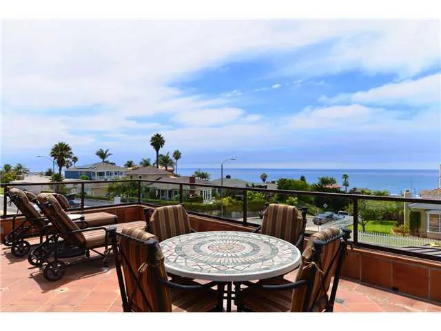 Ocean view deck off living room on second floor.