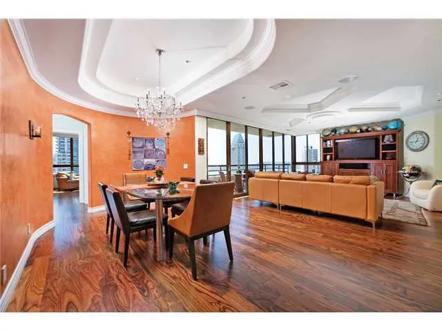 Talk about gorgeous ceilings and floors, this is what a total remodel can accomplish!