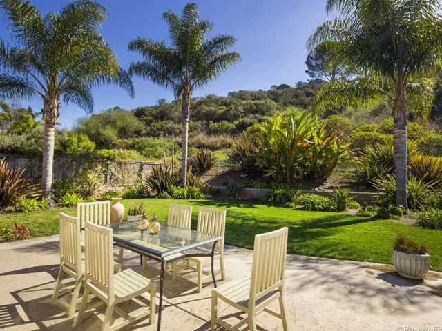 Back Yard Backs Canyon