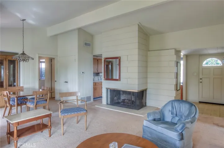 Original Edward Fickett AIA mid-century living room